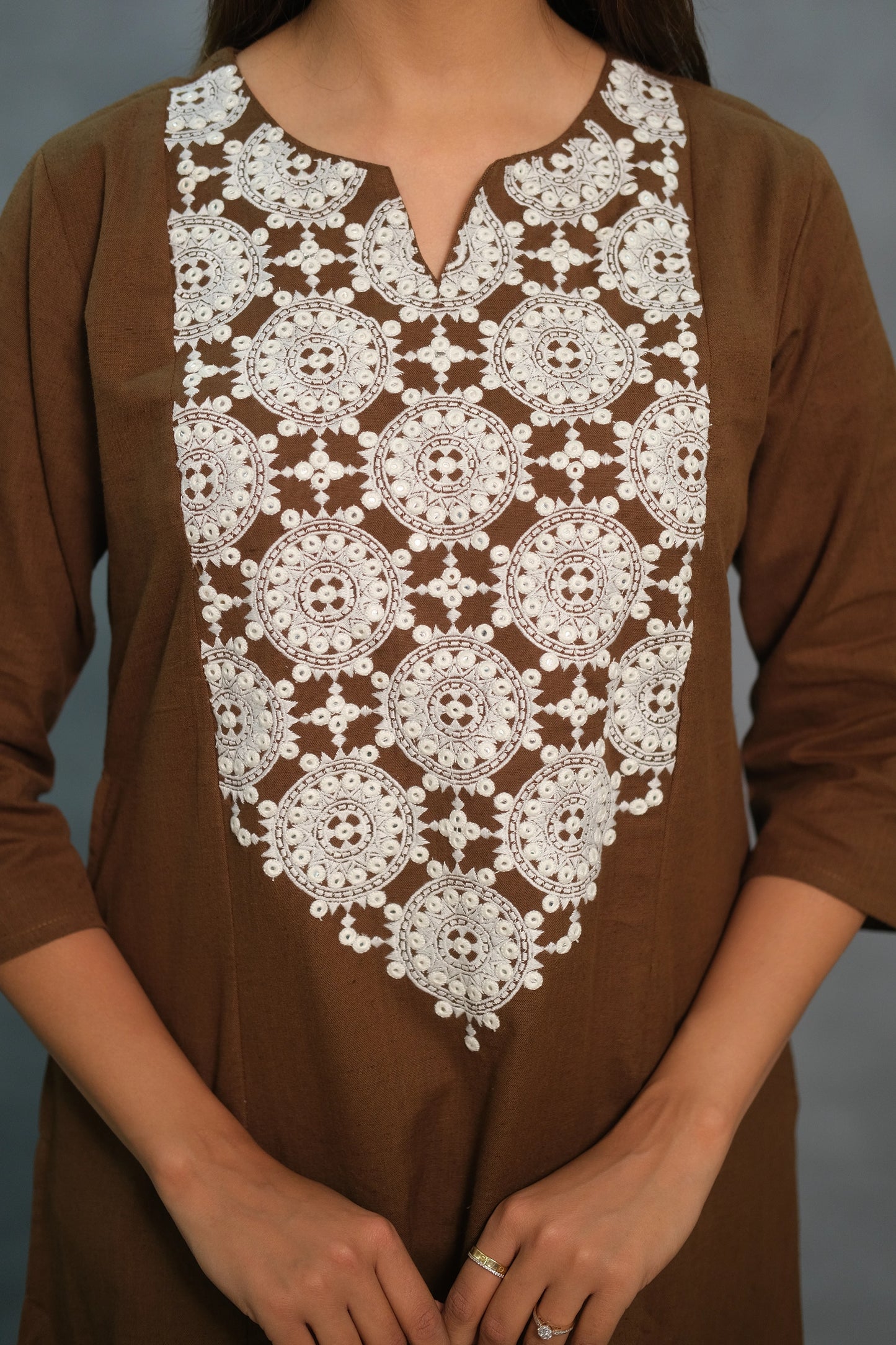 Elegant Cotton Embroidered Kurta Pant Set – Comfort & Style for Every Occasion