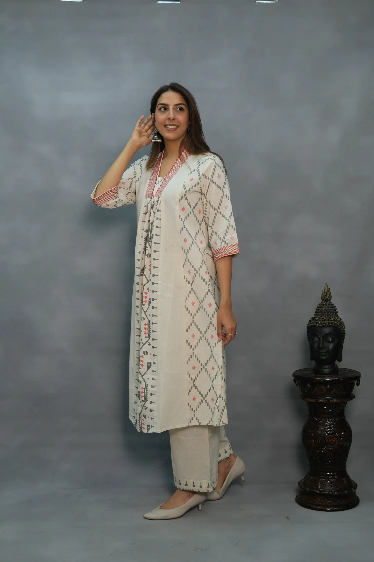 Elegant Flex Cotton Kurta Pant Set – Comfortable 2-Piece Ethnic Wear