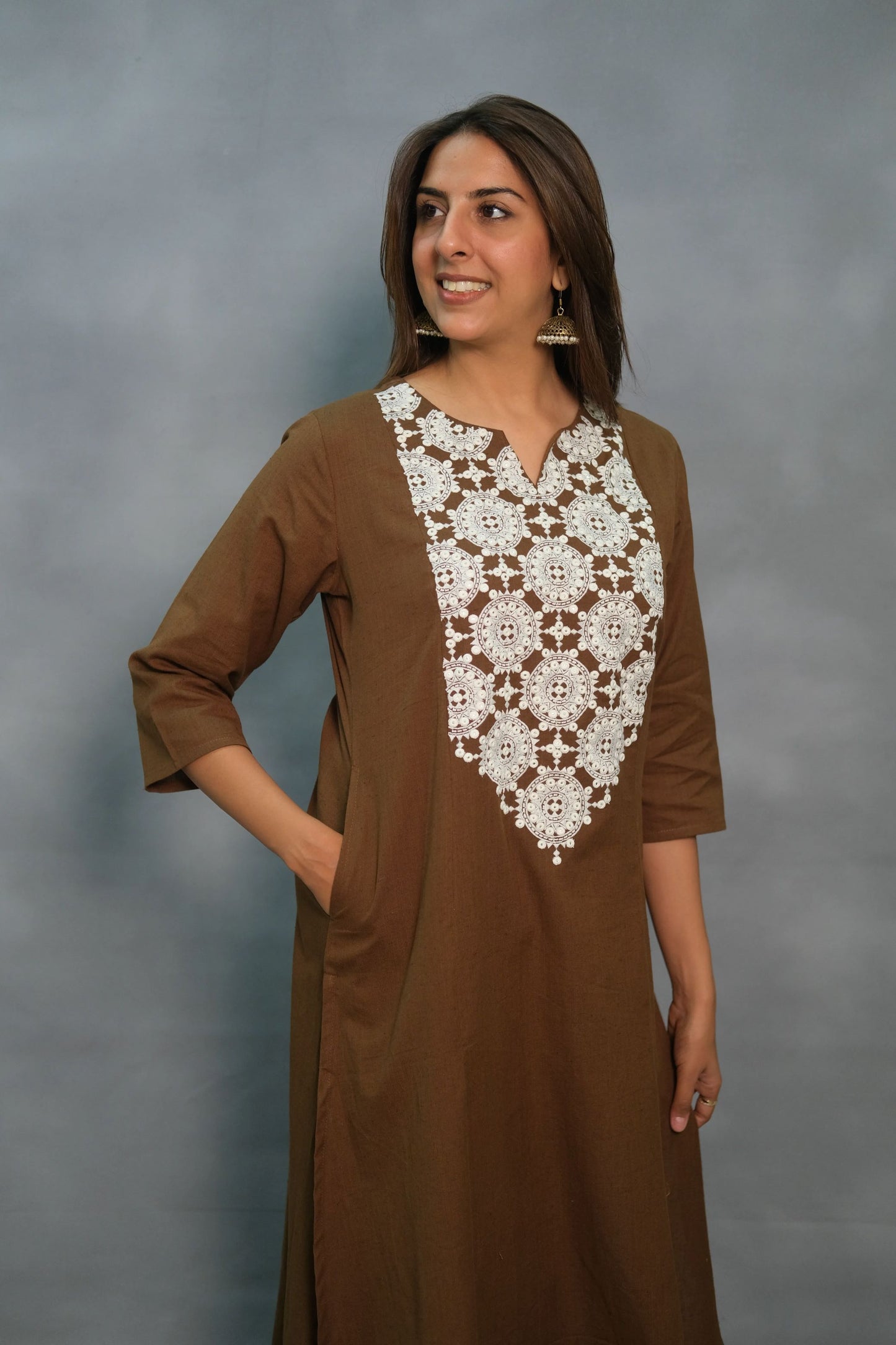 Elegant Cotton Embroidered Kurta Pant Set – Comfort & Style for Every Occasion