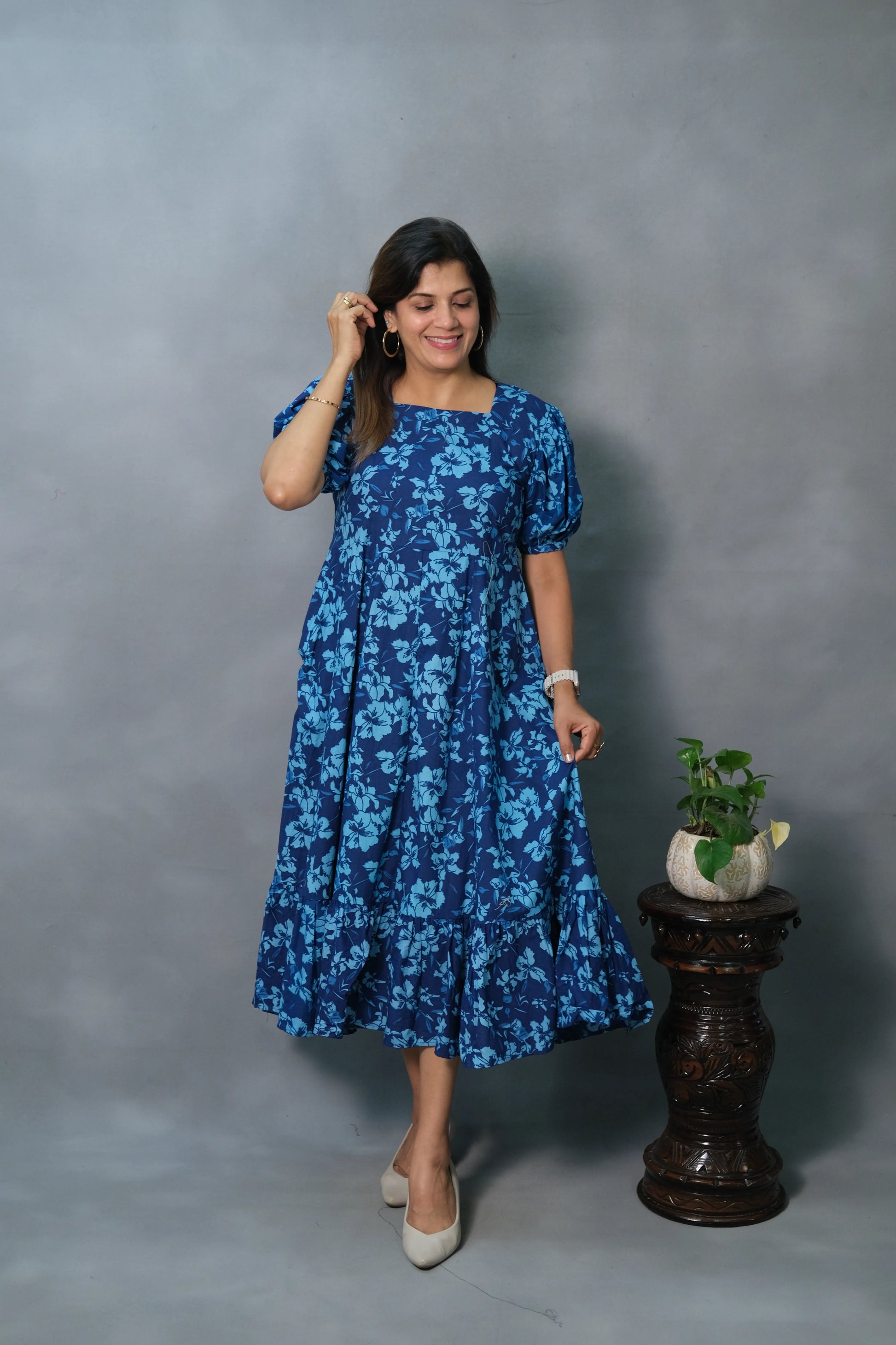 ワンピース BLUE COTTON DRESS DSCF0434.webp?v=1746686457&