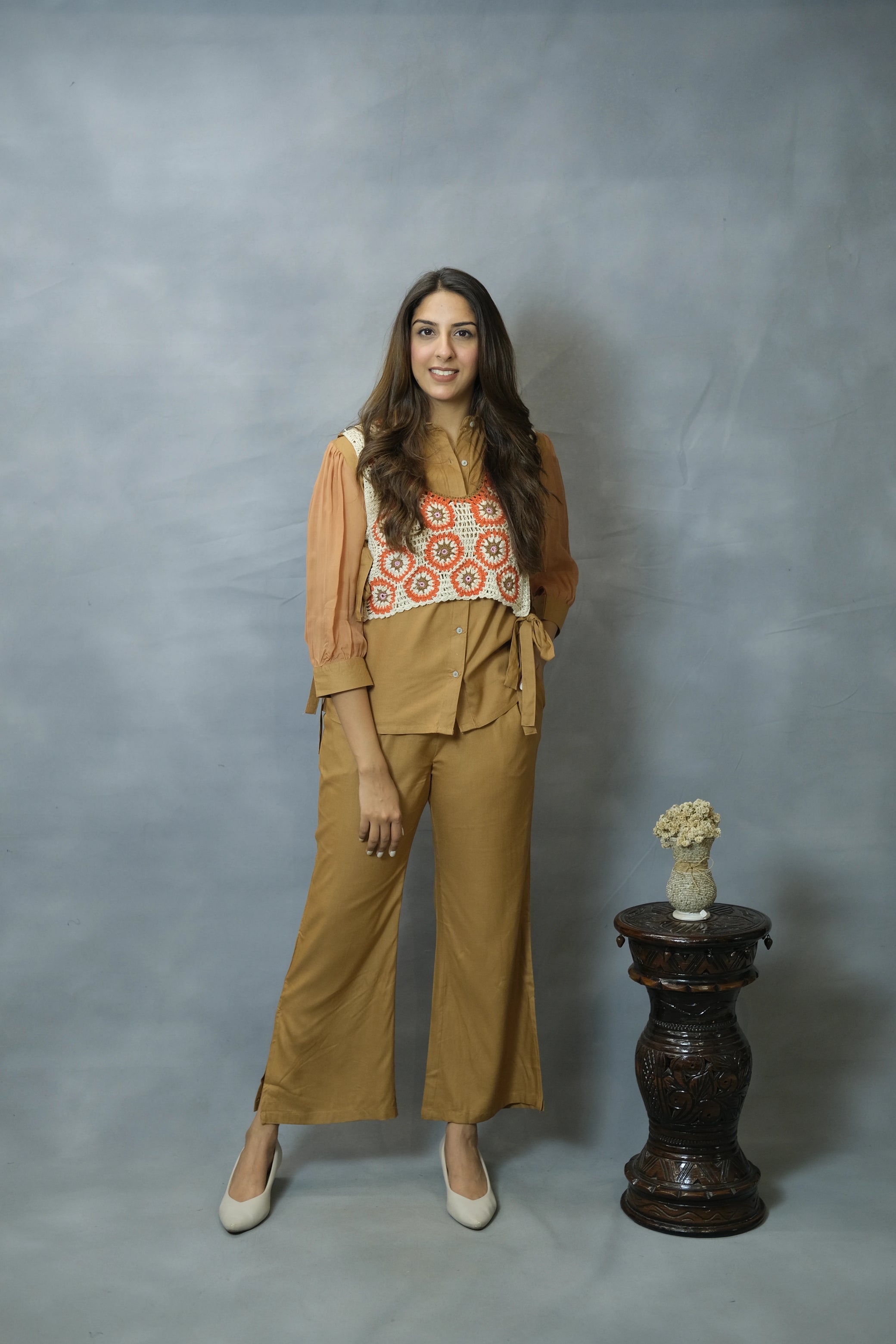 Coffee Brown Co-ord Set | Premium Rayon Fabric