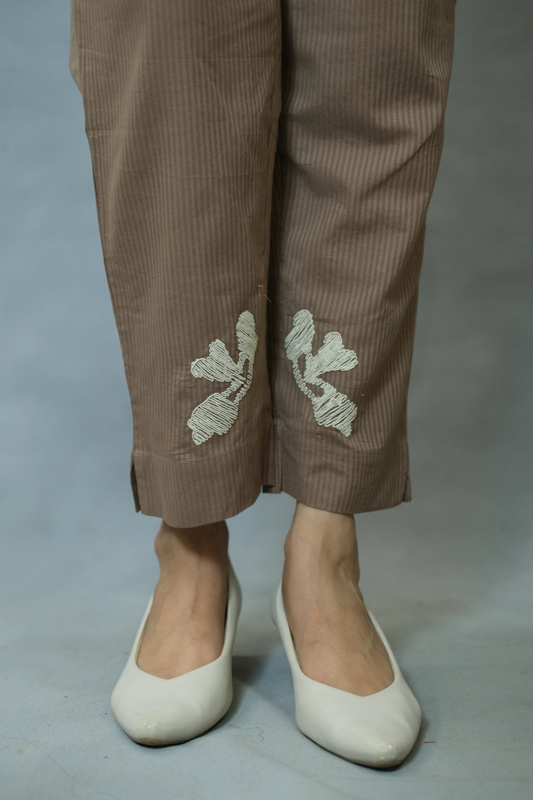 Brown Embroidered Co-ord Set | Silly Cotton