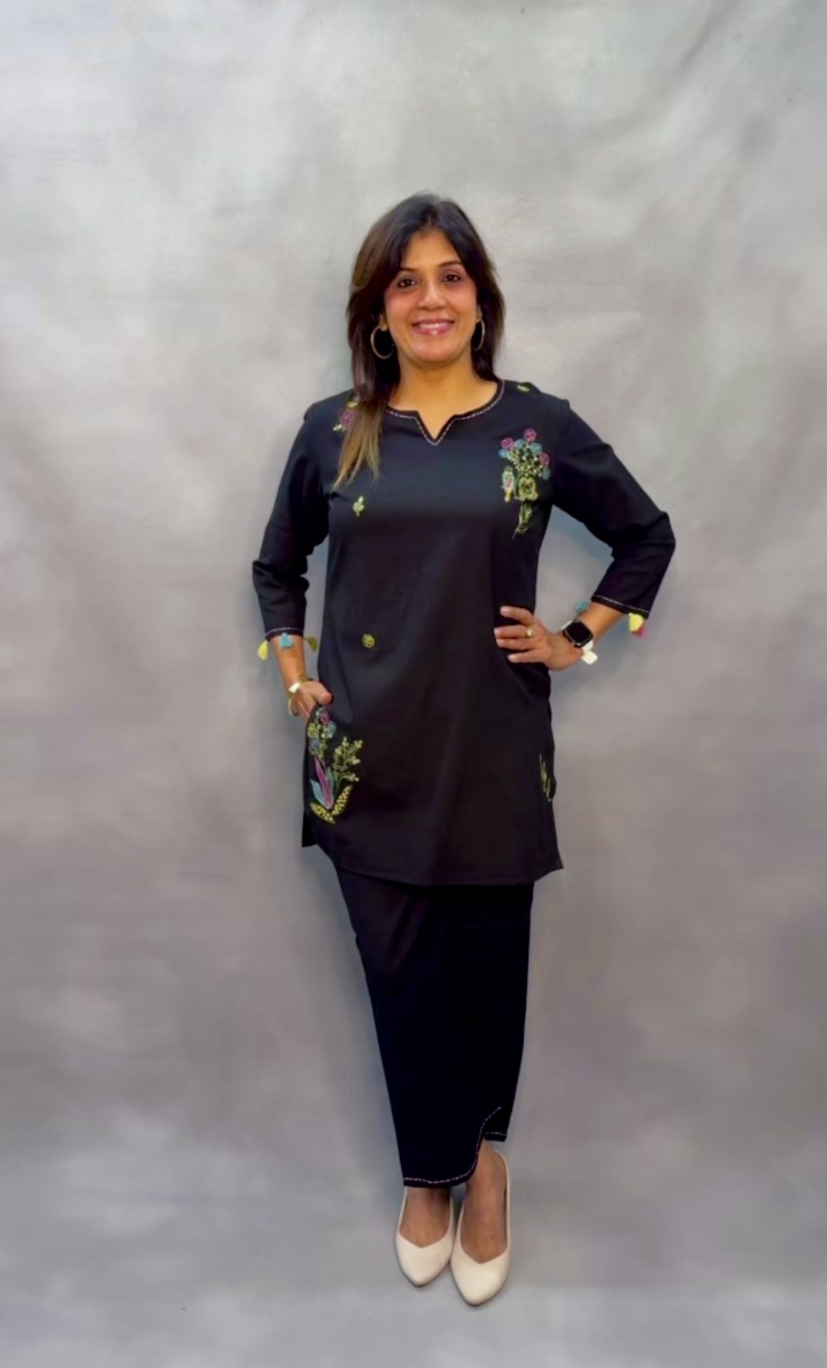 Embroidered Cotton Co-Ord Set – Elegant & Comfortable