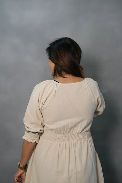 Embroidered One Piece Dress | Flex Cotton