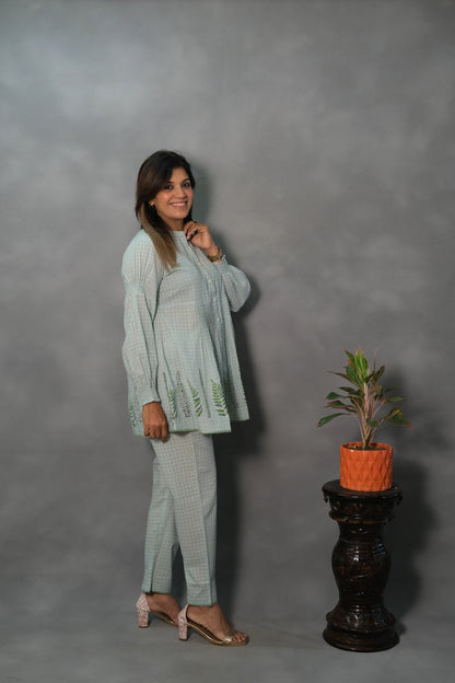 Light Green Printed Co-ord Set | Soft Cotton