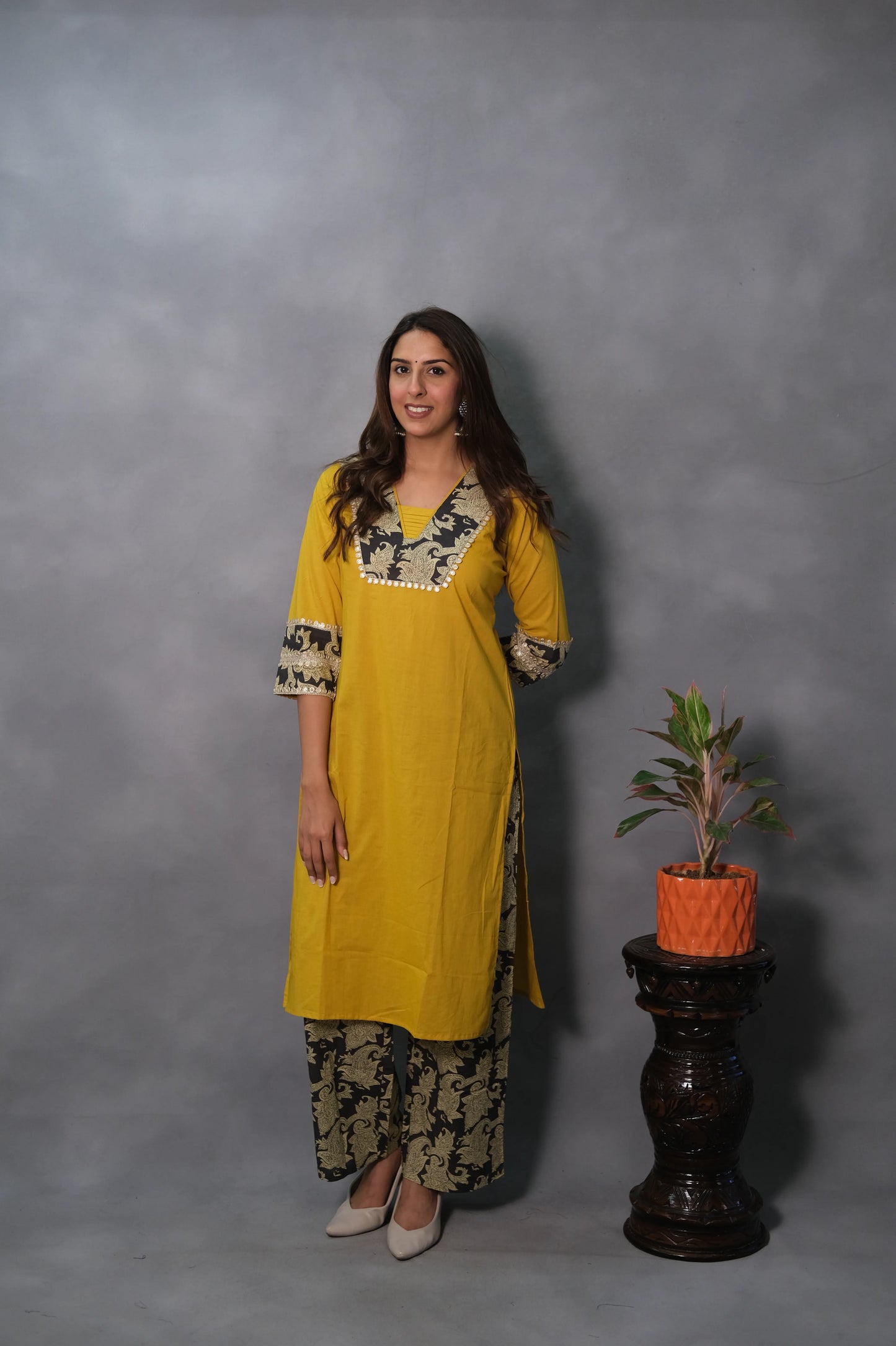 Printed Kurta Pant Plazo Set | Soft Cotton