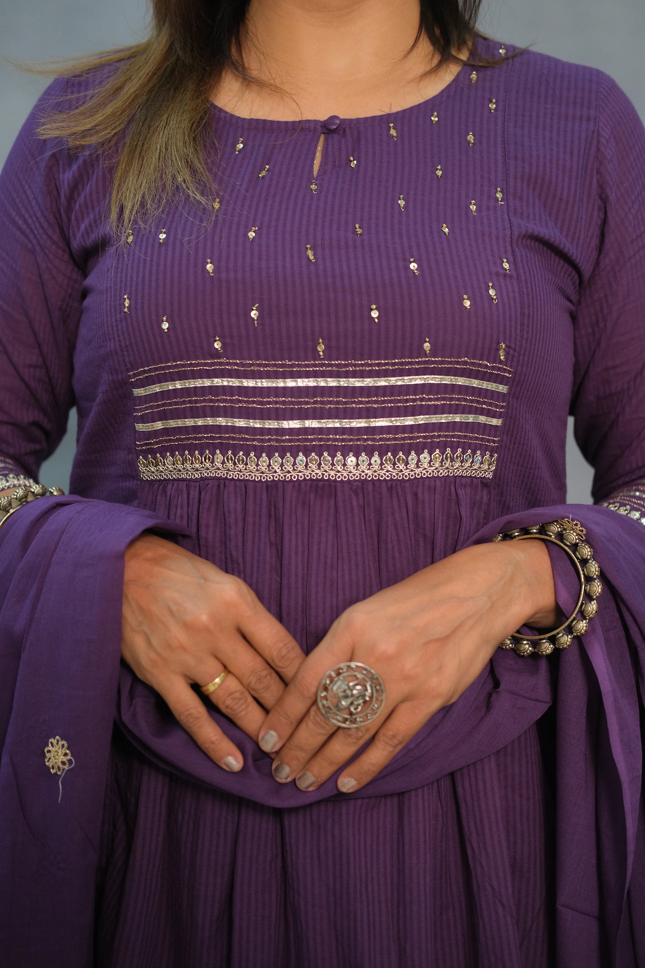 Elegant Soft Cotton 3-Piece Suit Set – Lightweight & Comfortable Ethnic Wear