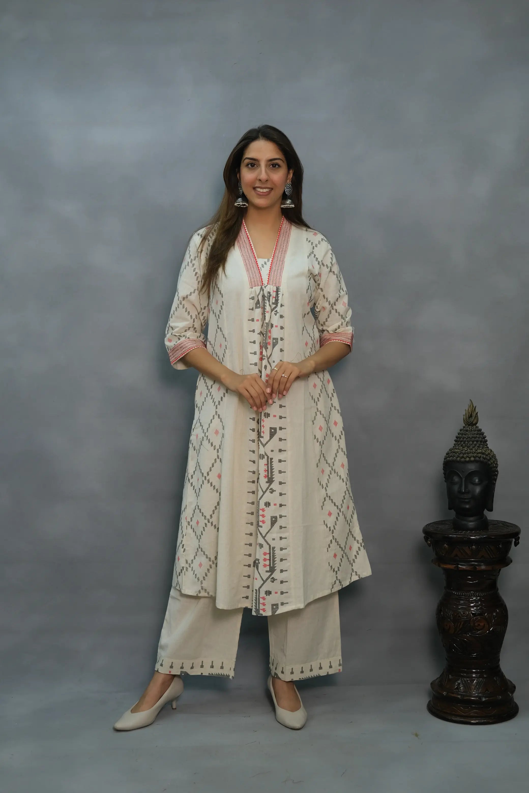 Elegant Flex Cotton Kurta Pant Set – Comfortable 2-Piece Ethnic Wear