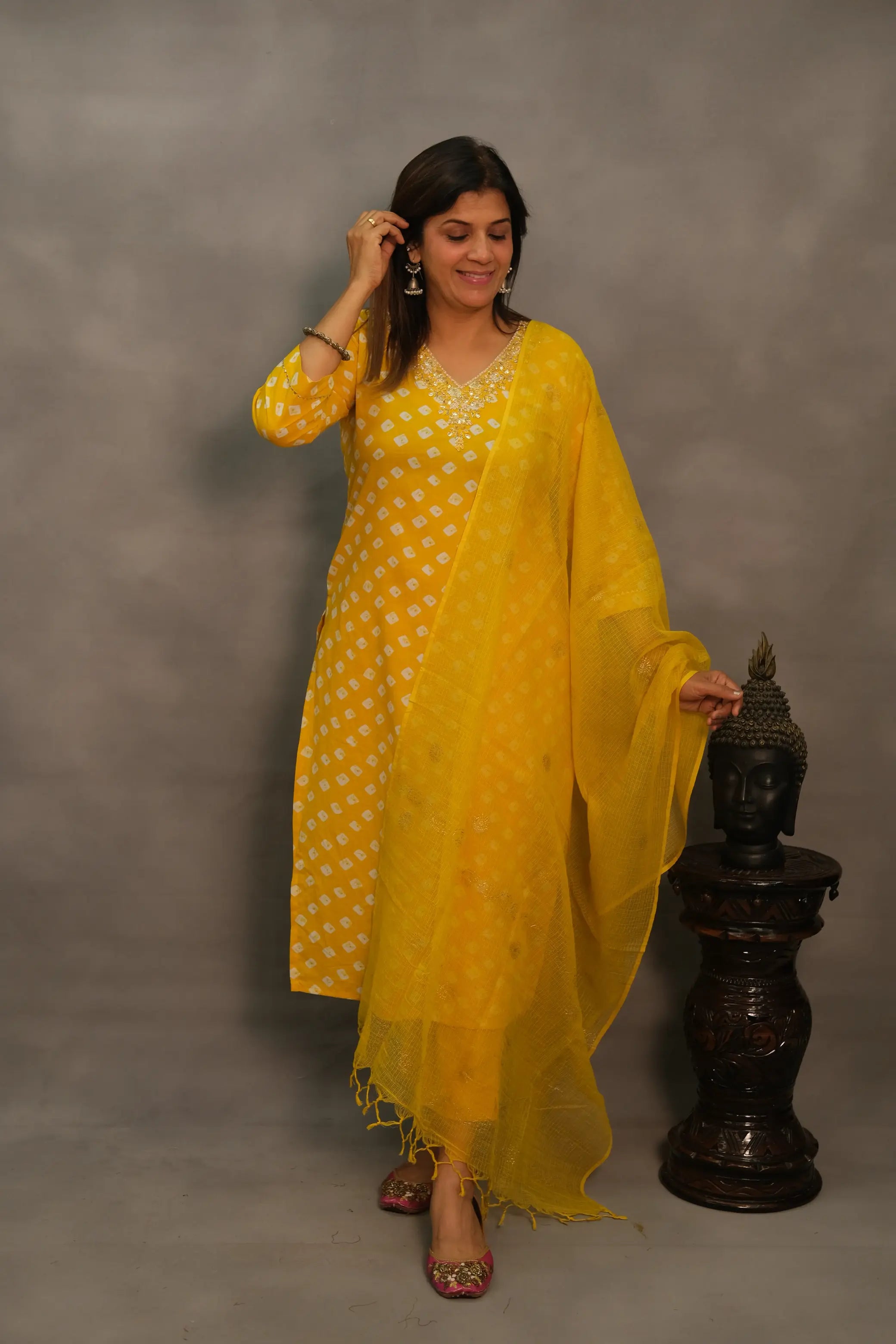 Elegant Soft Cotton 3-Piece Suit Set – Stylish & Comfortable Ethnic Wear