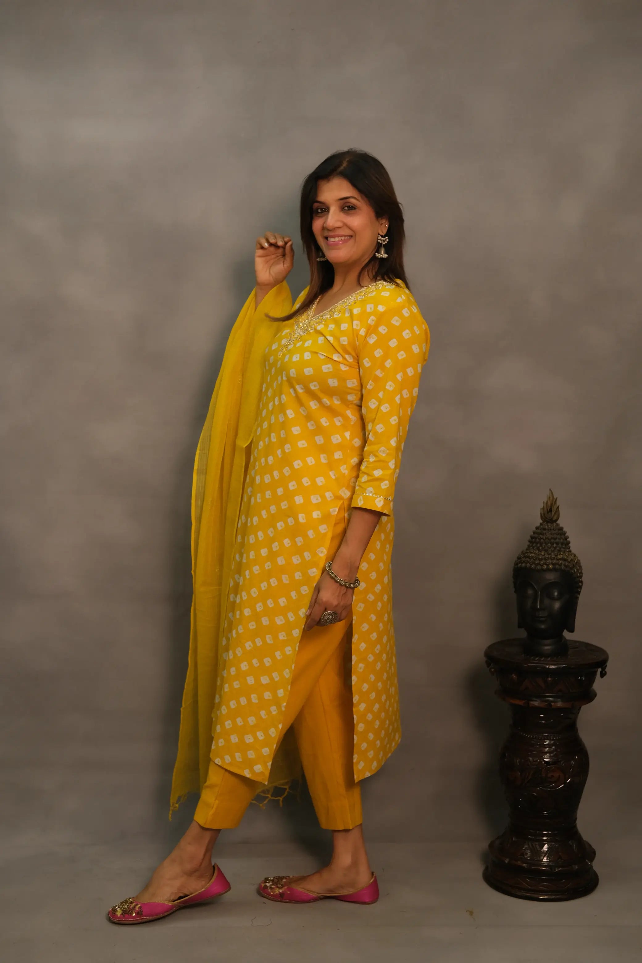 Elegant Soft Cotton 3-Piece Suit Set – Stylish & Comfortable Ethnic Wear
