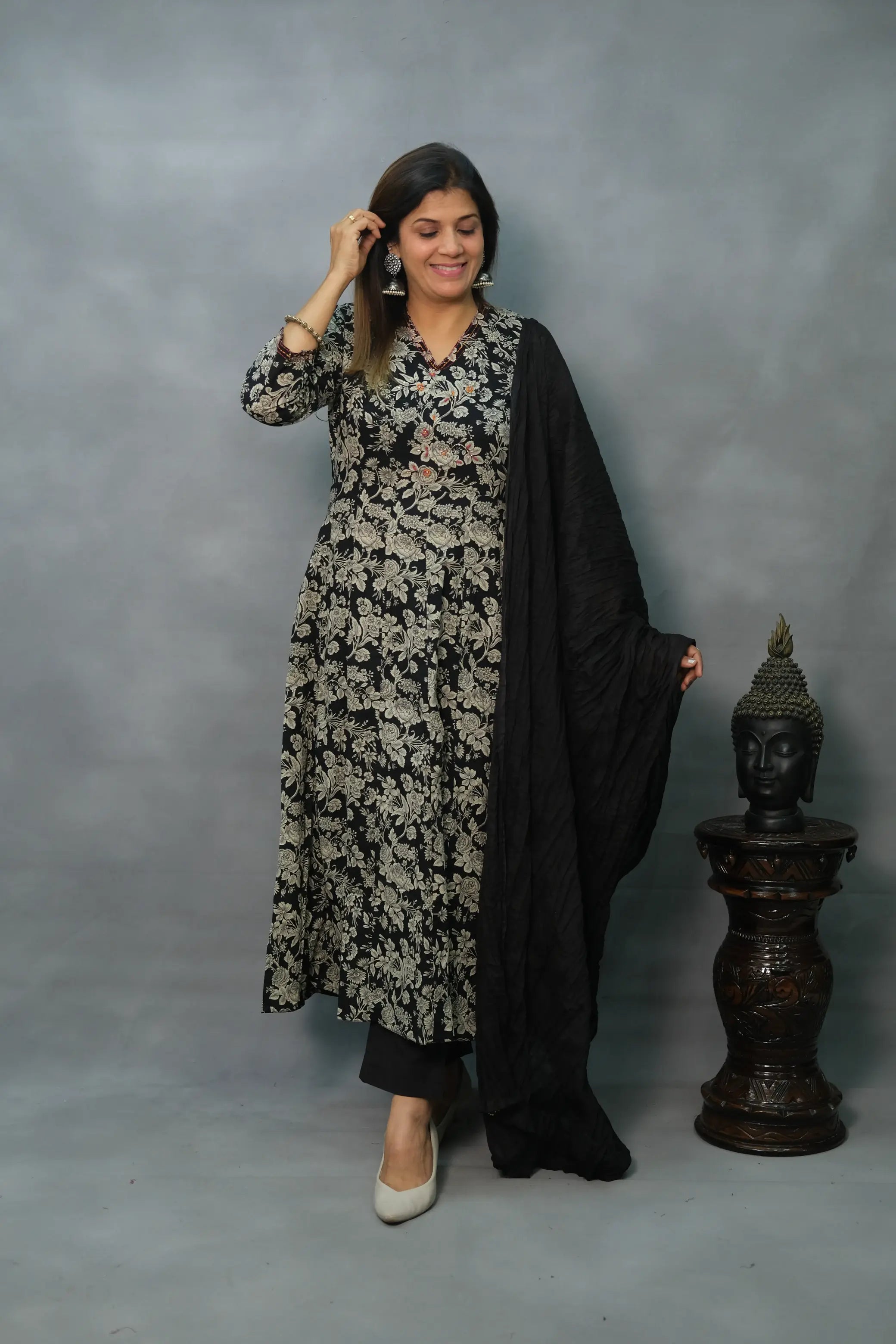 Classic Soft Cotton 3-Piece Suit Set – Elegant & Comfortable Ethnic Wear