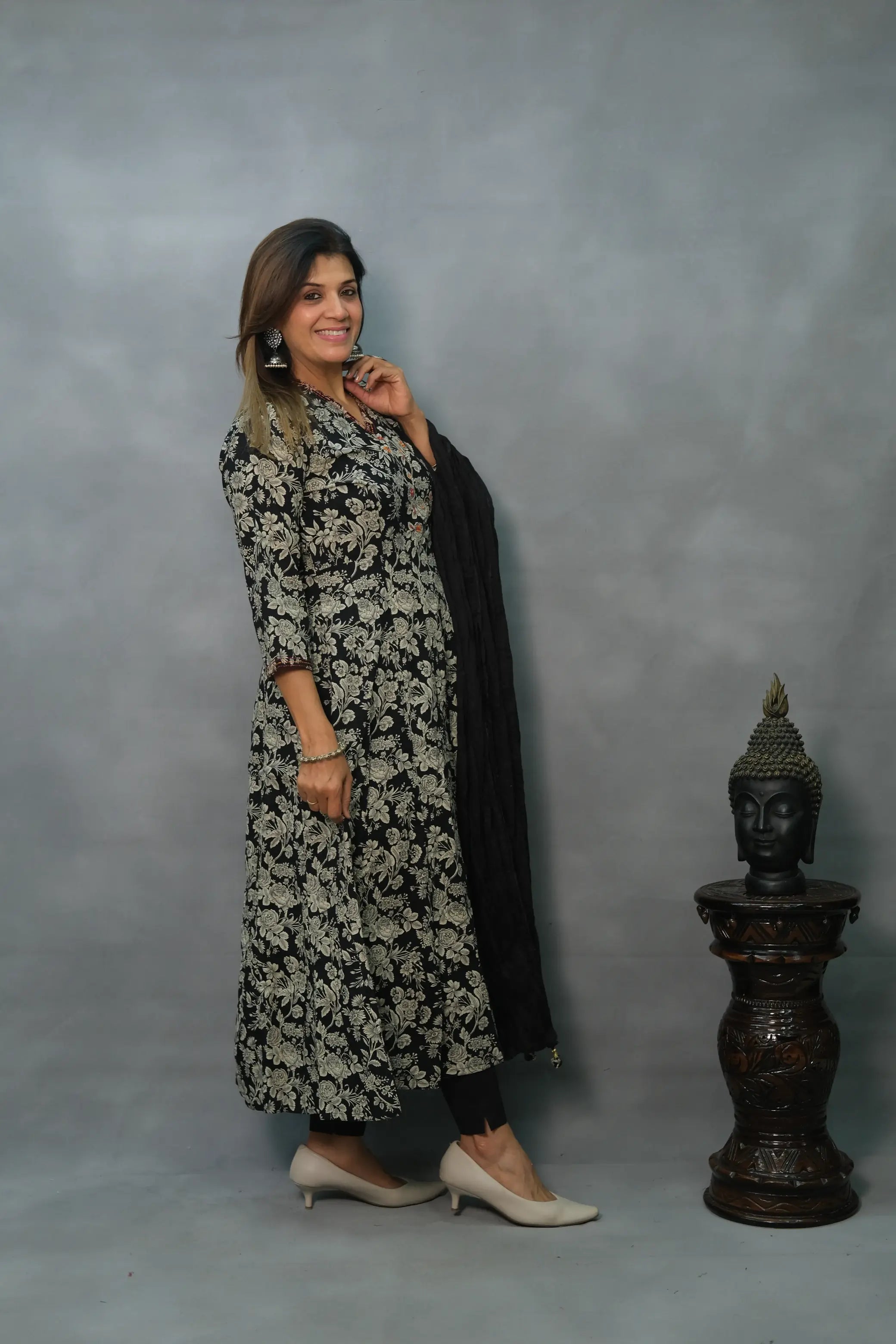 Classic Soft Cotton 3-Piece Suit Set – Elegant & Comfortable Ethnic Wear