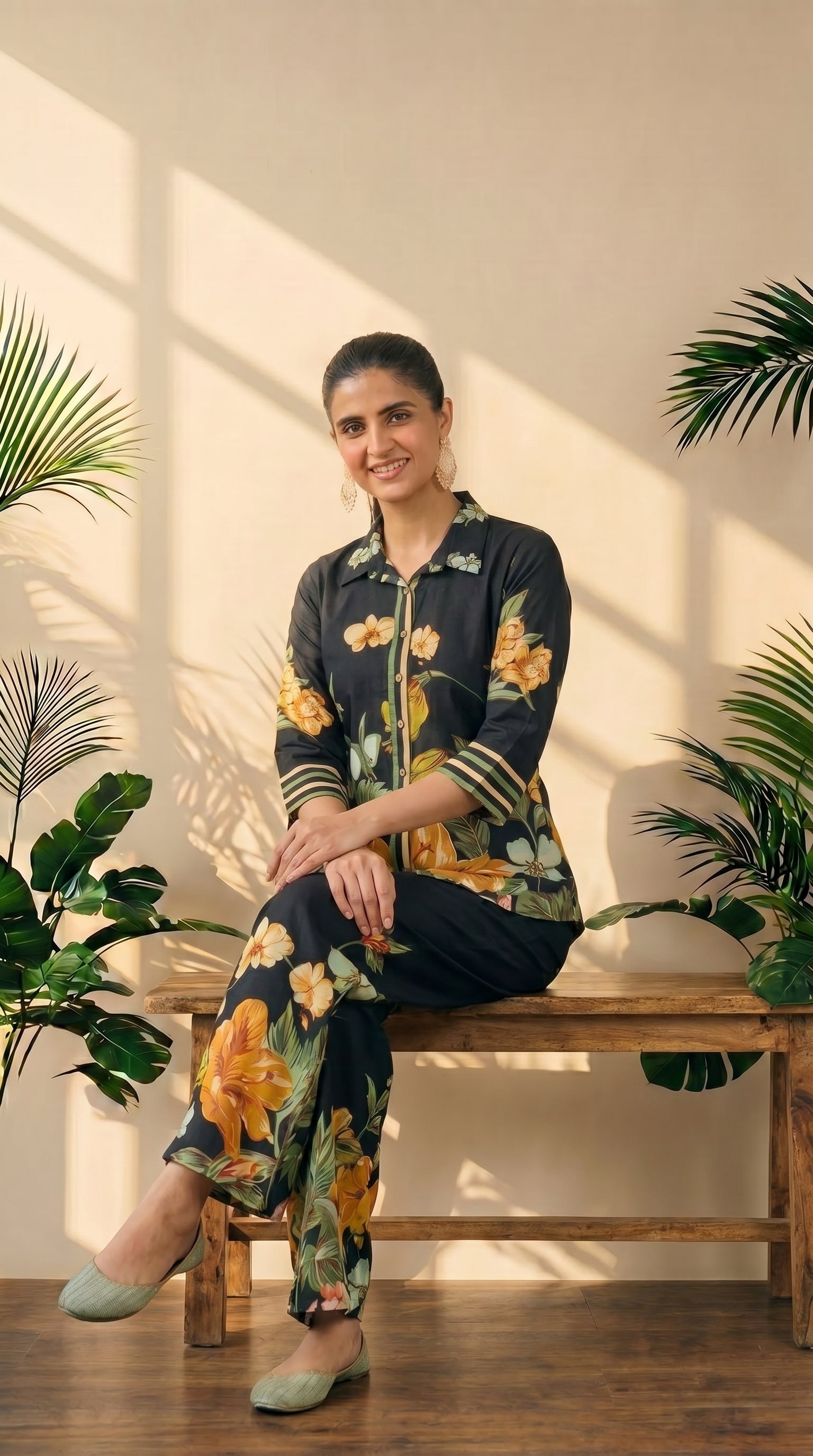 Floral Printed Cotton Co-ord Set | Stylish Everyday Wear