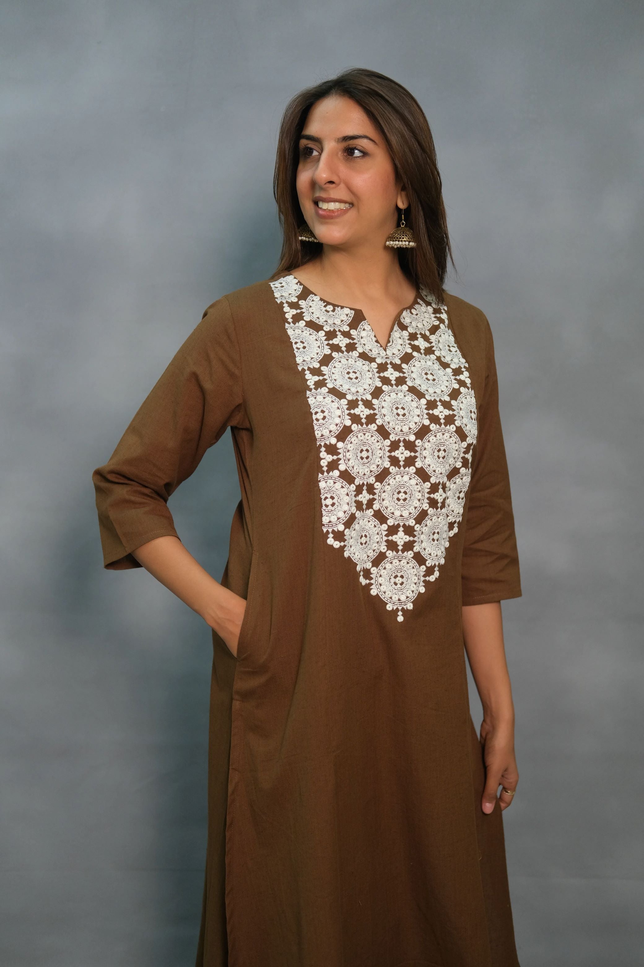 Elegant Cotton Embroidered Kurta Pant Set – Comfort & Style for Every Occasion